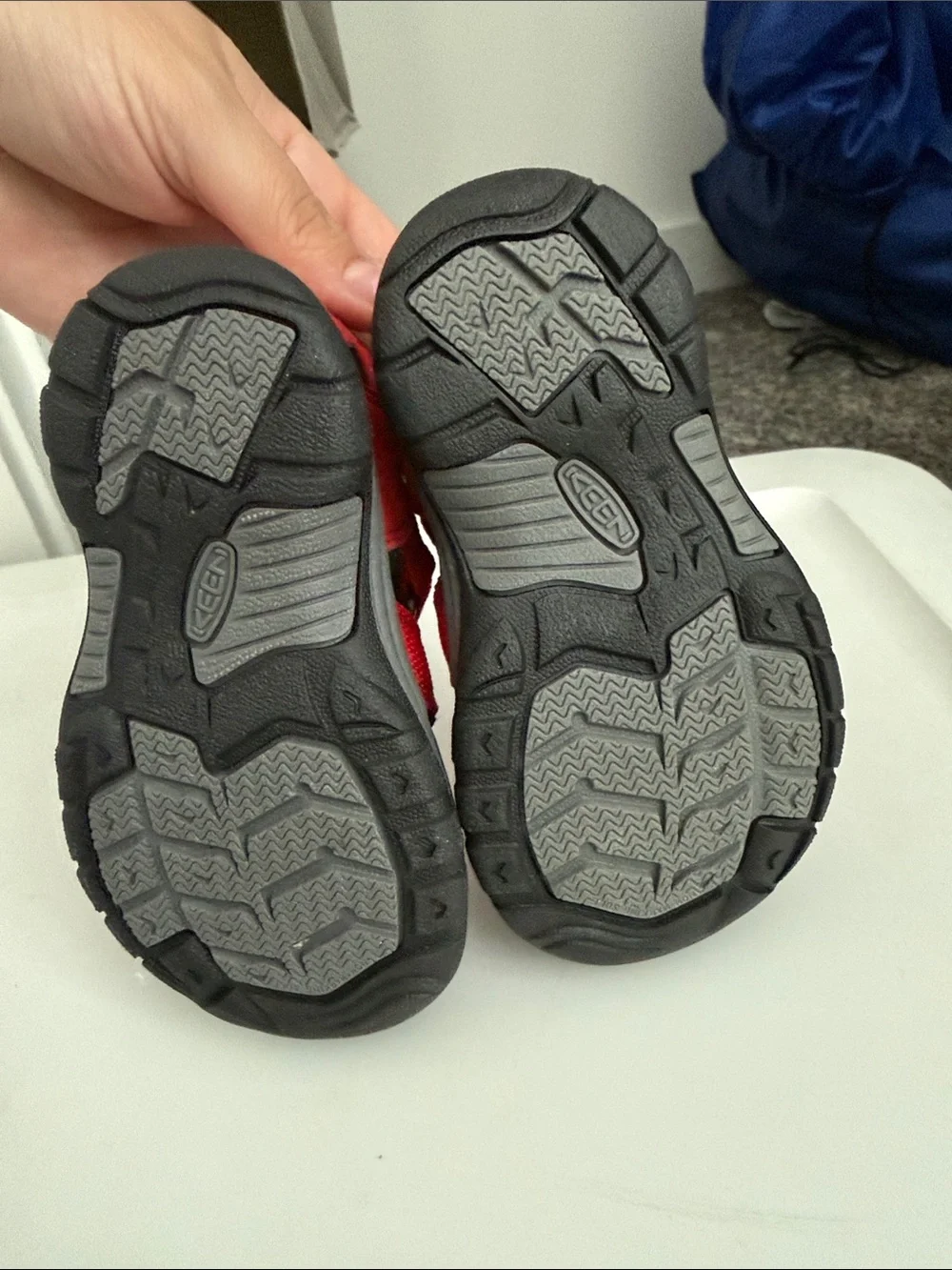Keen Kids Red and Black Closed-Toe Sport Sandals